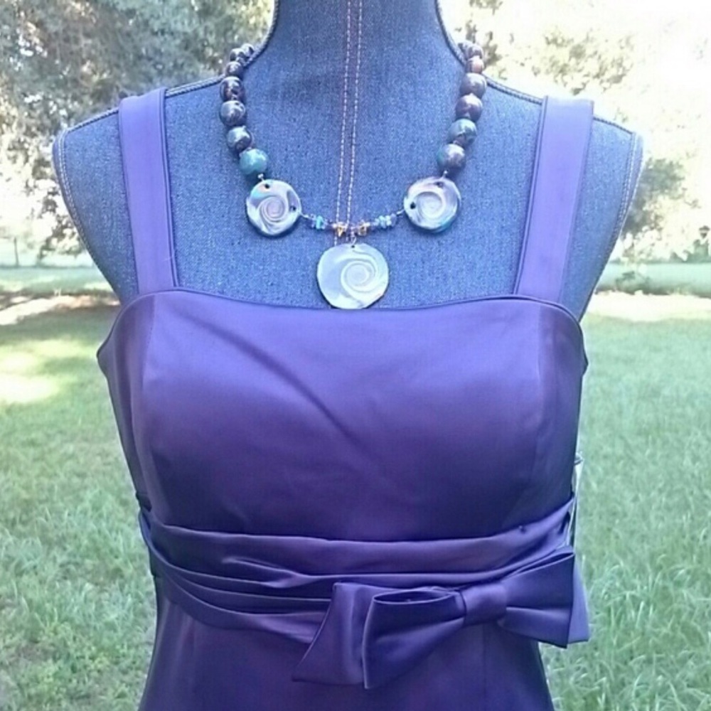 NWT - MADISON LEIGH Dark Purple Evening Dress